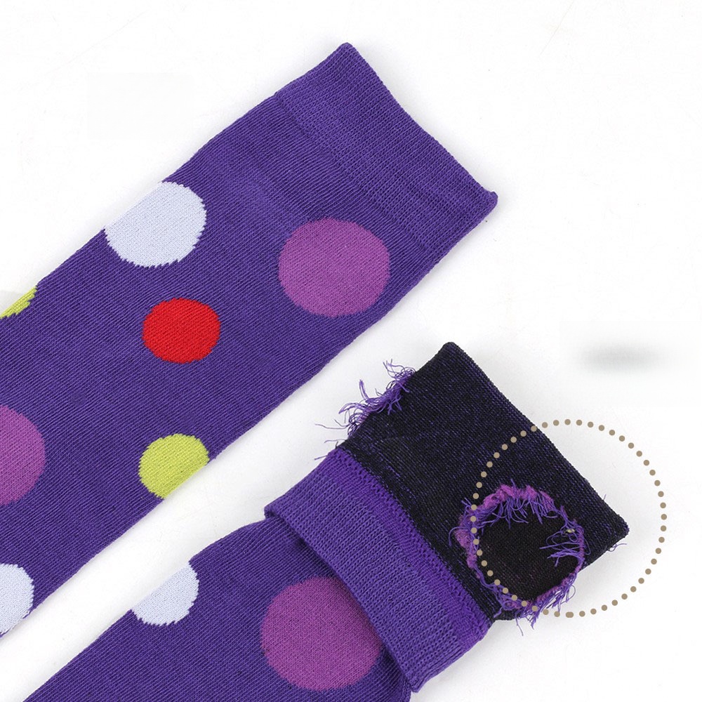 Womens Fashion Colorful Polka Dot Over-the-Knee Socks